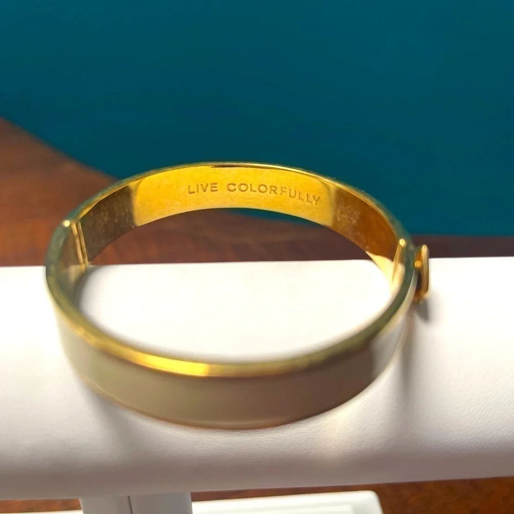 Kate Spade ♠️ Live Colorfully Hinged Bracelet - Picture 5 of 7